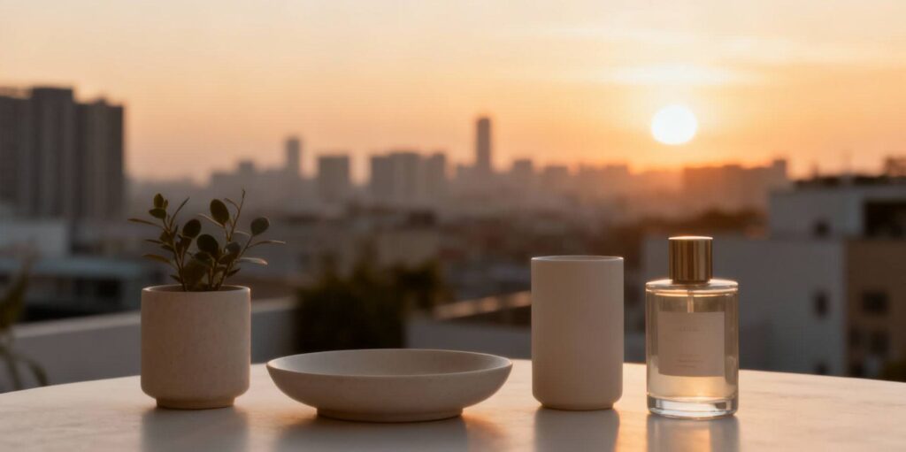 calm mindful city travel lifestyle