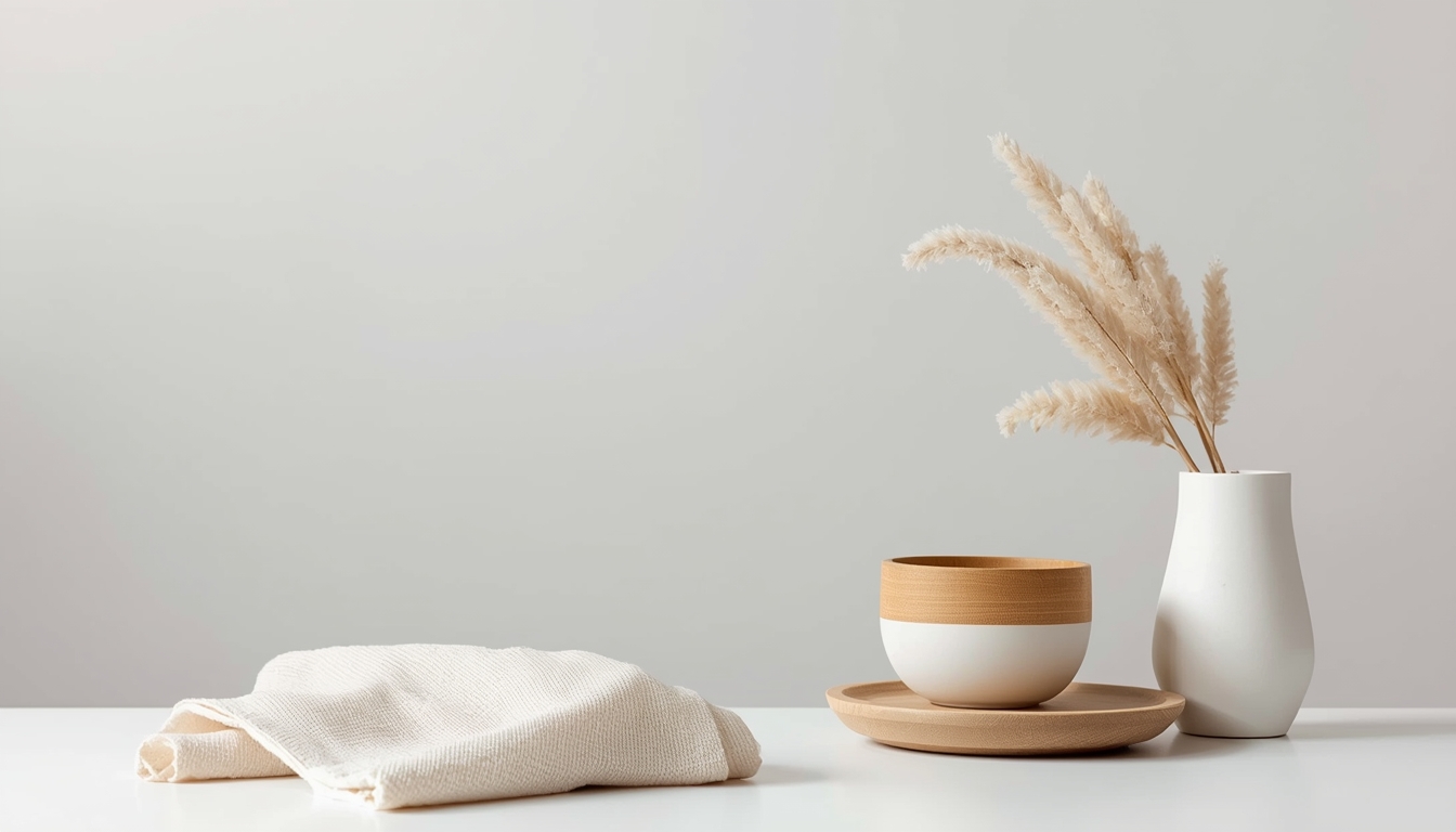 natural materials minimalist decor