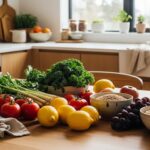 Sustainable eating habits with fresh seasonal foods