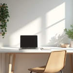 Organized minimalist workspace designed for focus and productivity