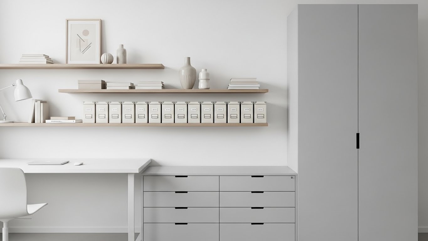 Smart storage solutions for an organized workspace